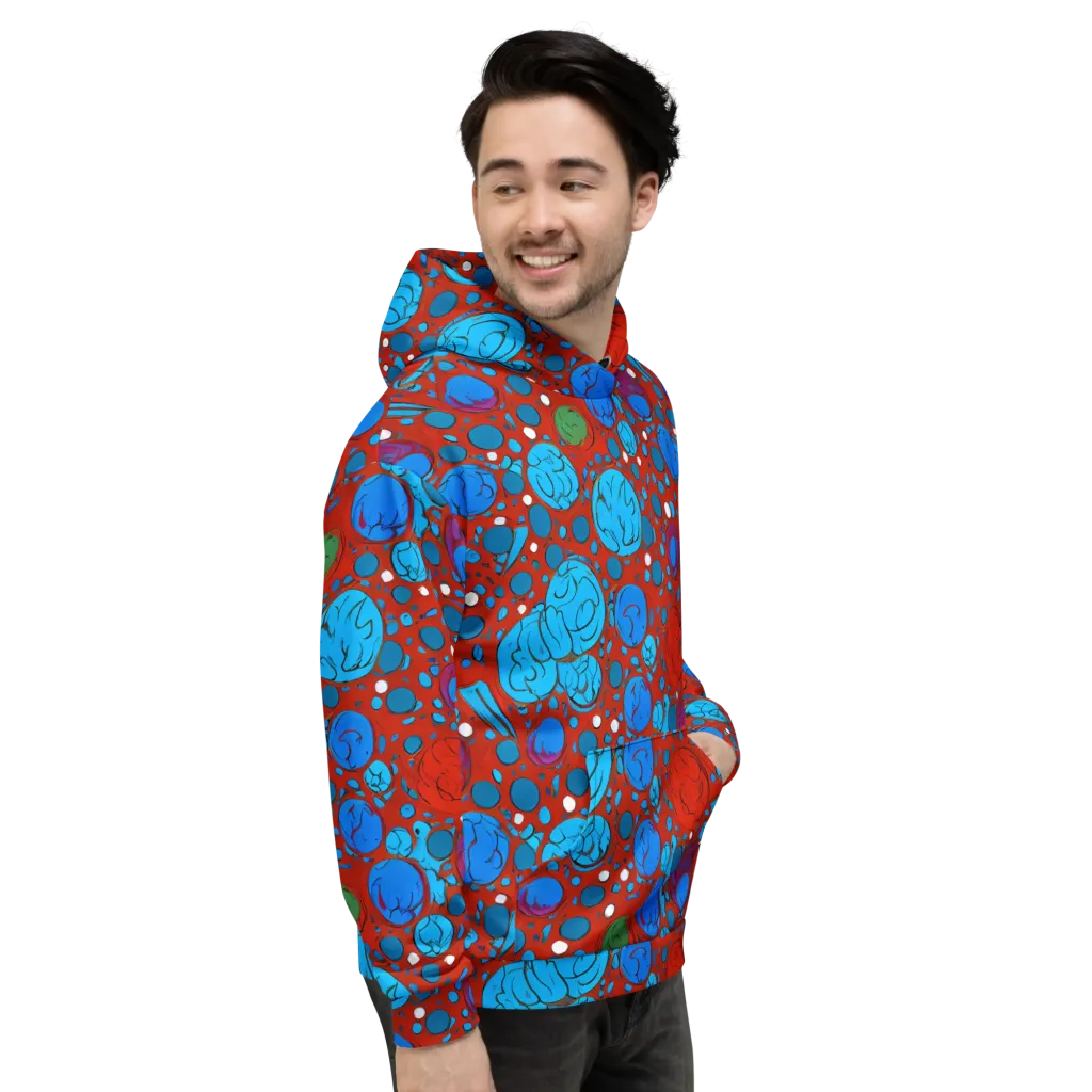 Scarlet Orbit on Hoodie — Right