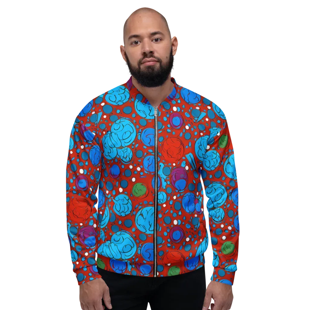 Scarlet Orbit on Bomber Jacket — Front