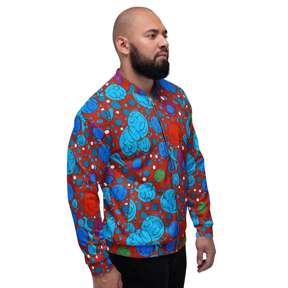 Scarlet Orbit on Bomber Jacket — Right