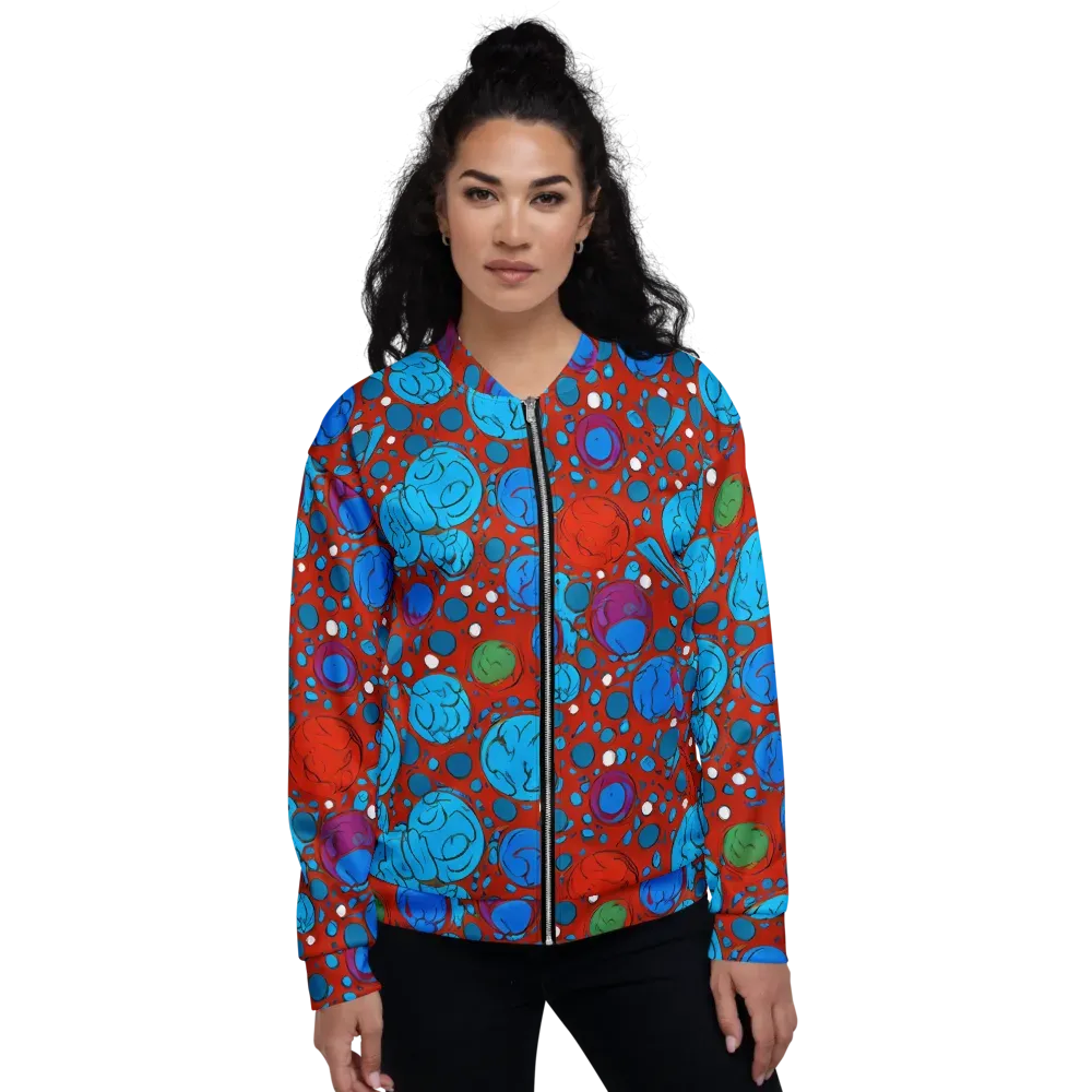 Scarlet Orbit on Bomber Jacket — Front
