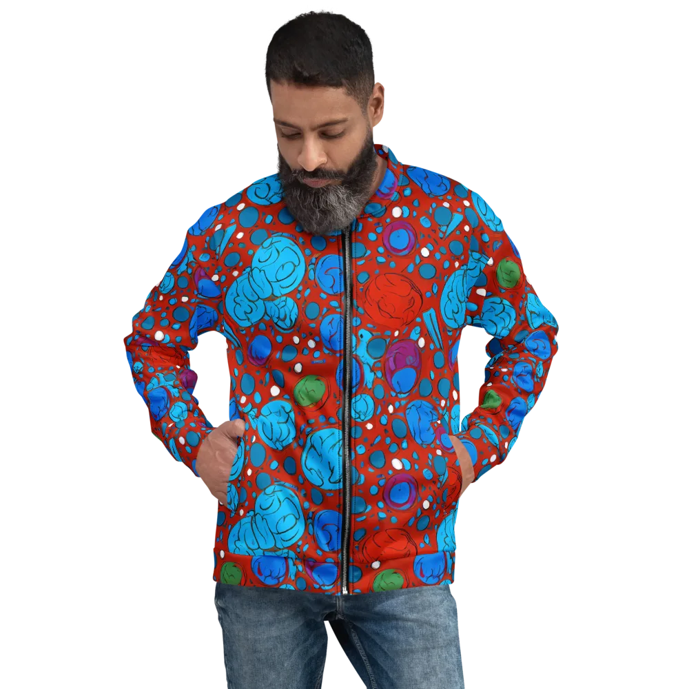 Scarlet Orbit on Bomber Jacket — Front