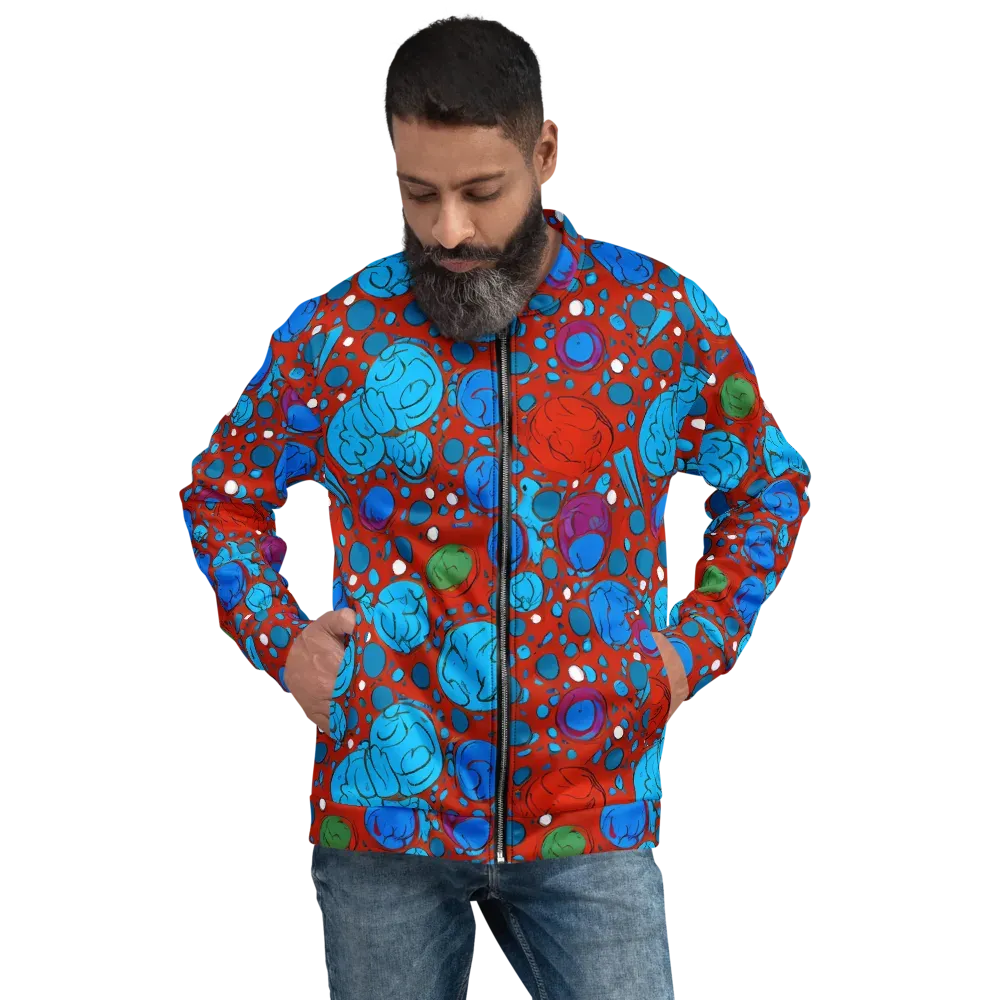 Scarlet Orbit on Bomber Jacket — Front