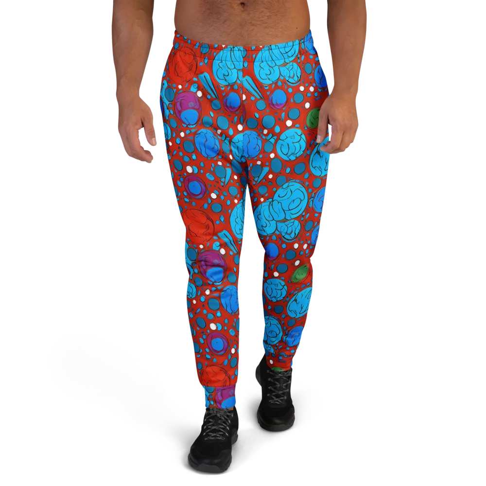Scarlet Orbit on Men's Joggers — Front