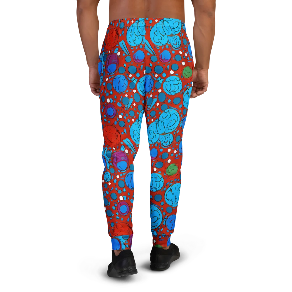 Scarlet Orbit on Men's Joggers — Back