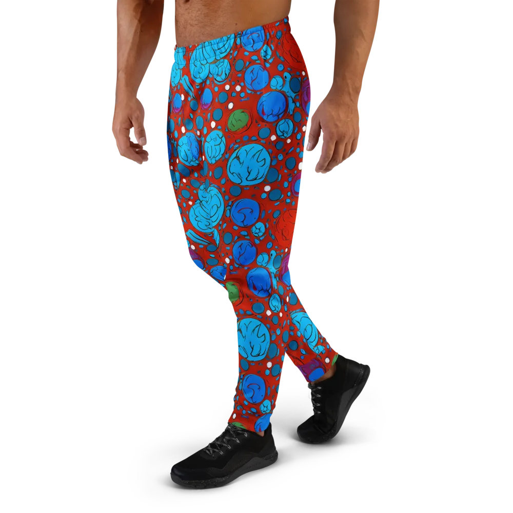 Scarlet Orbit on Men's Joggers — Left