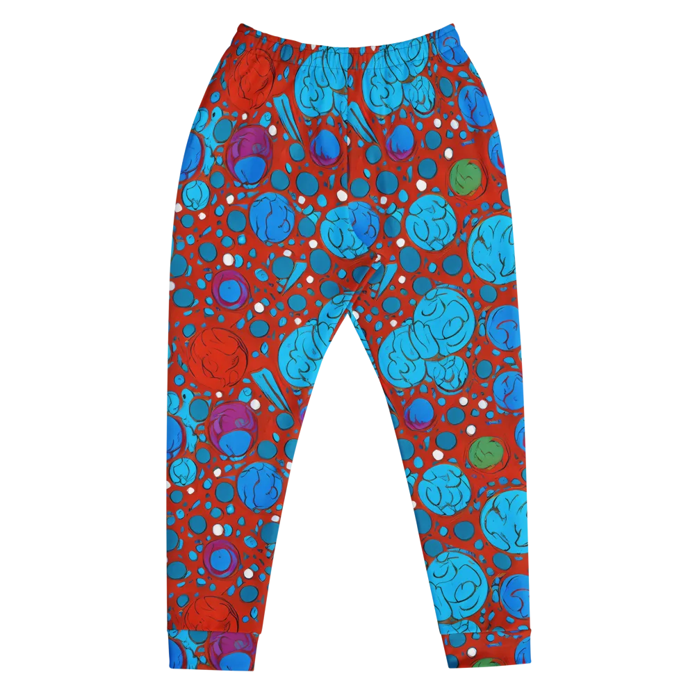 Scarlet Orbit on Men's Joggers — Front