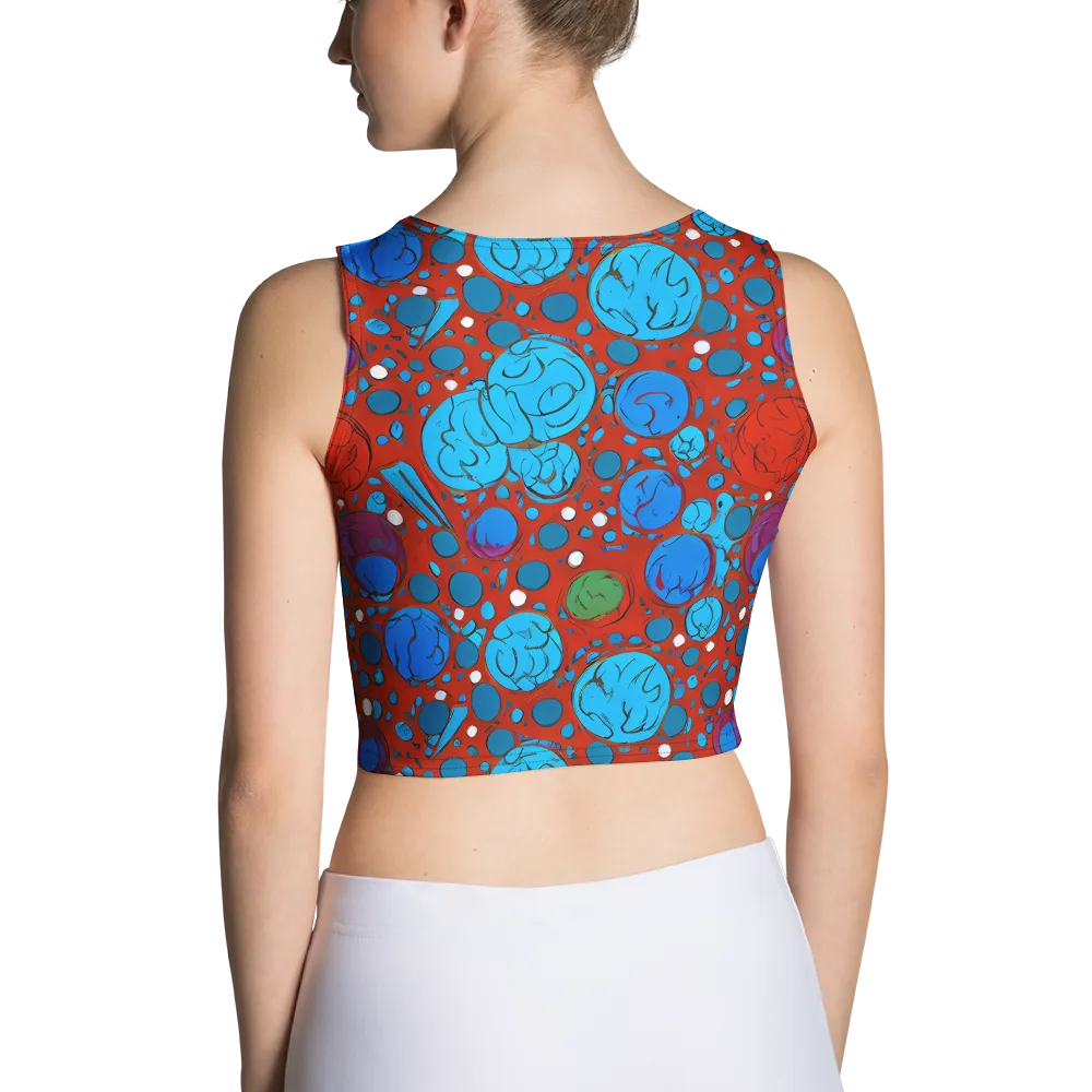 Scarlet Orbit on Crop Top — Back
