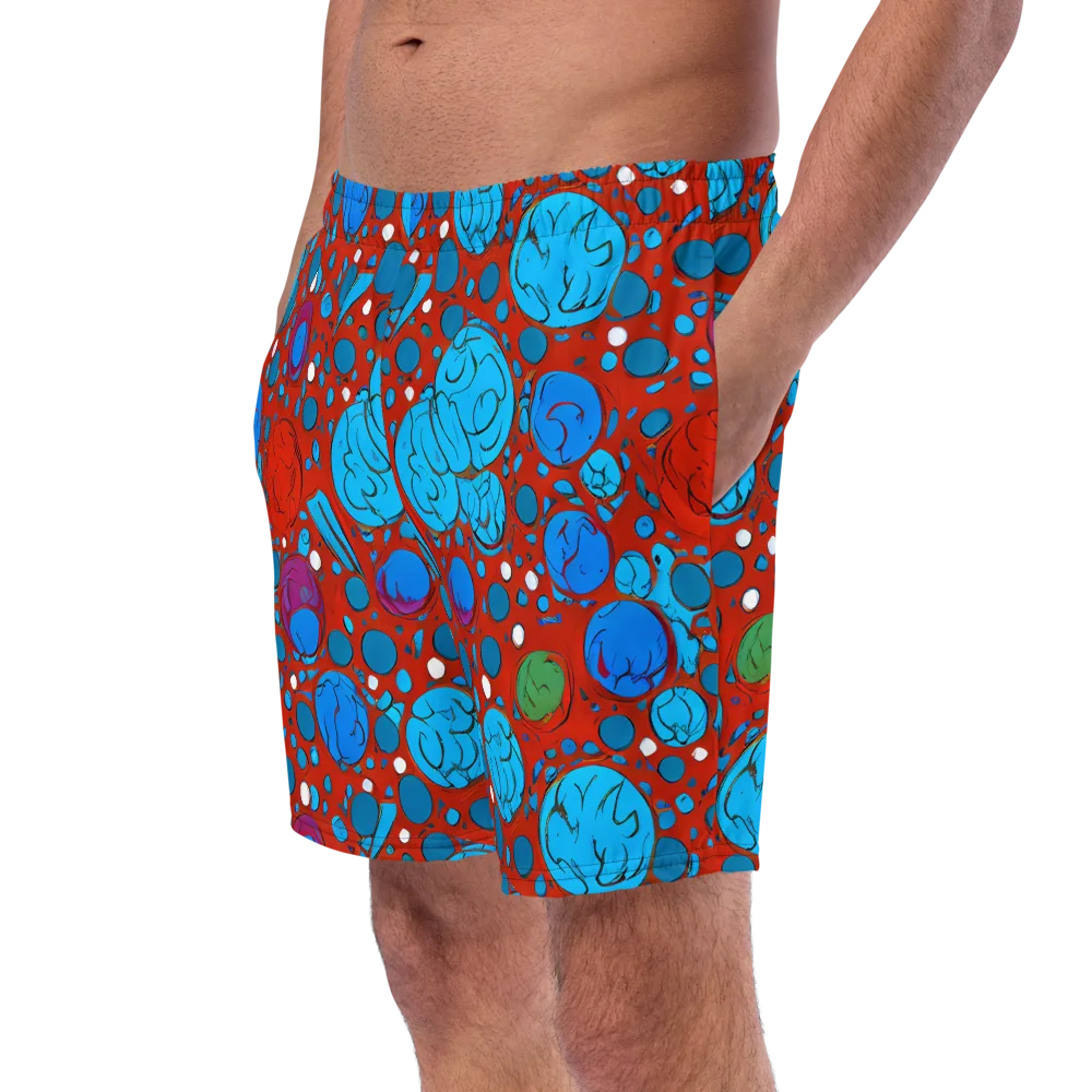 Scarlet Orbit on Swim Trunks — Left Front