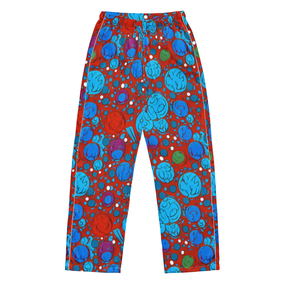 Scarlet Orbit on Women's Pajama Pants — Front