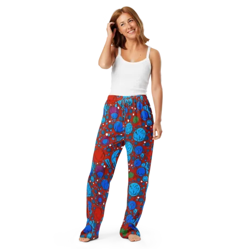 Scarlet Orbit on a Women's Pajama Pants