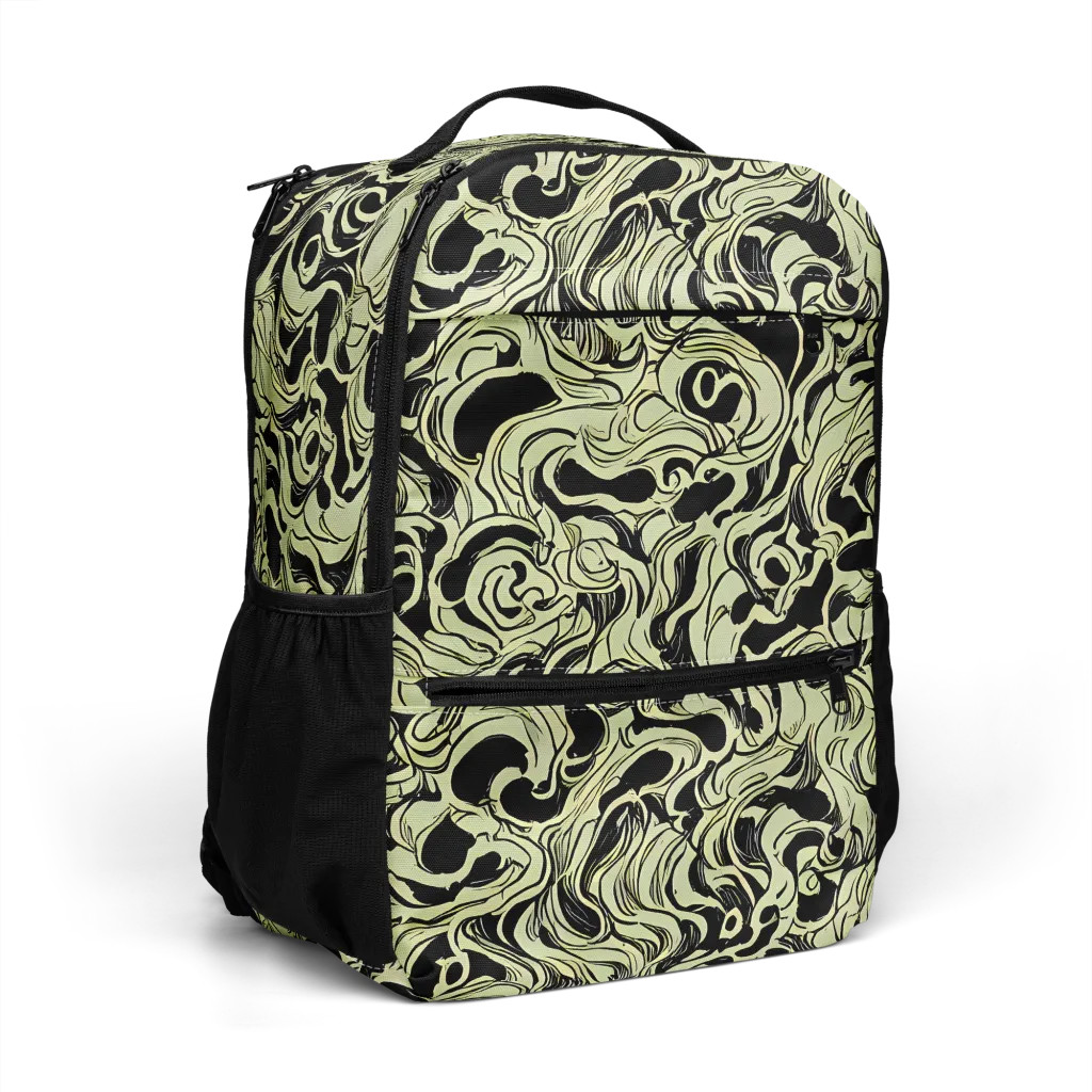 Obsidian Organics on Utility Backpack — Right Front