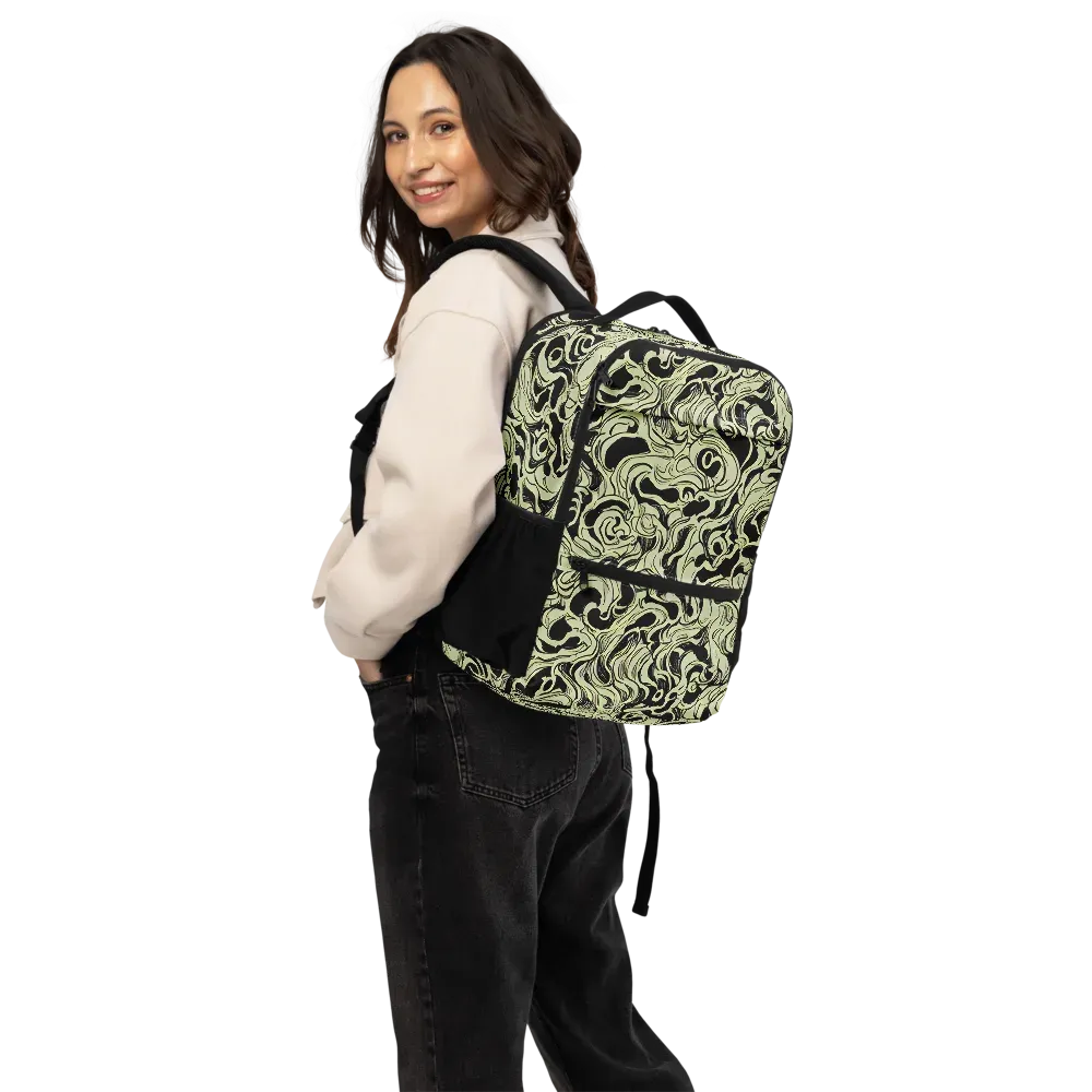 Obsidian Organics on Utility Backpack — Back