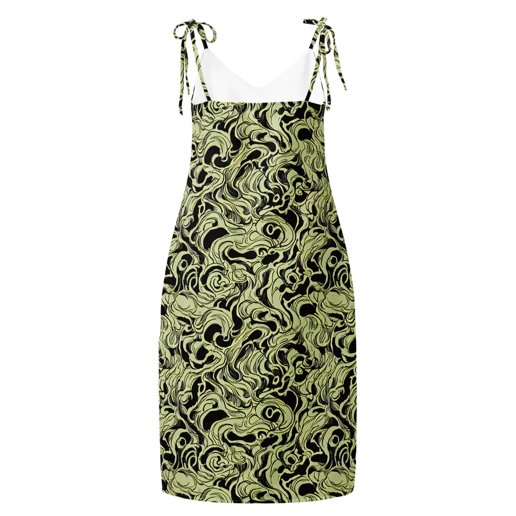 Obsidian Organics on Slip Dress — Back