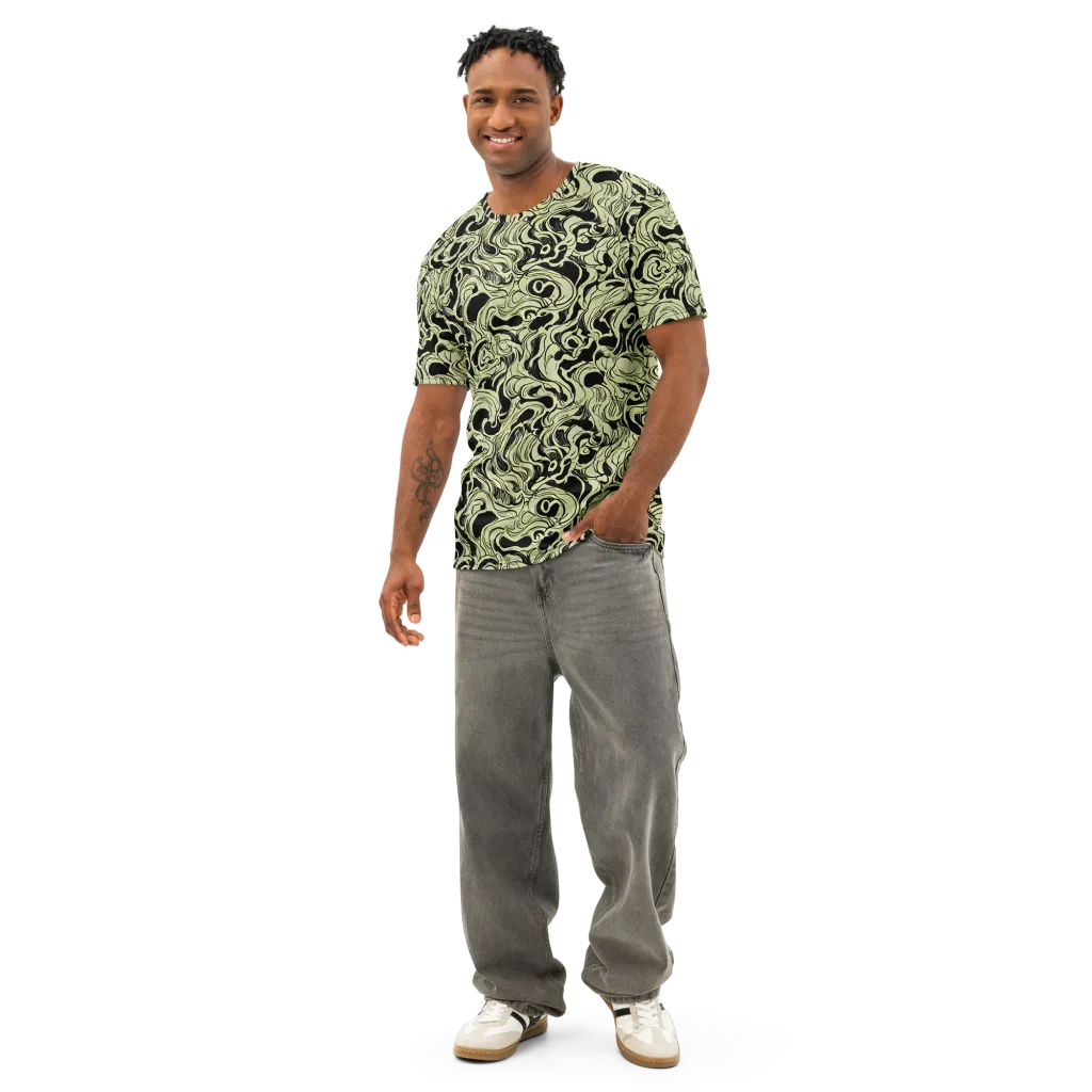 Obsidian Organics on Men's Cotton Crew Neck T-Shirt — Front