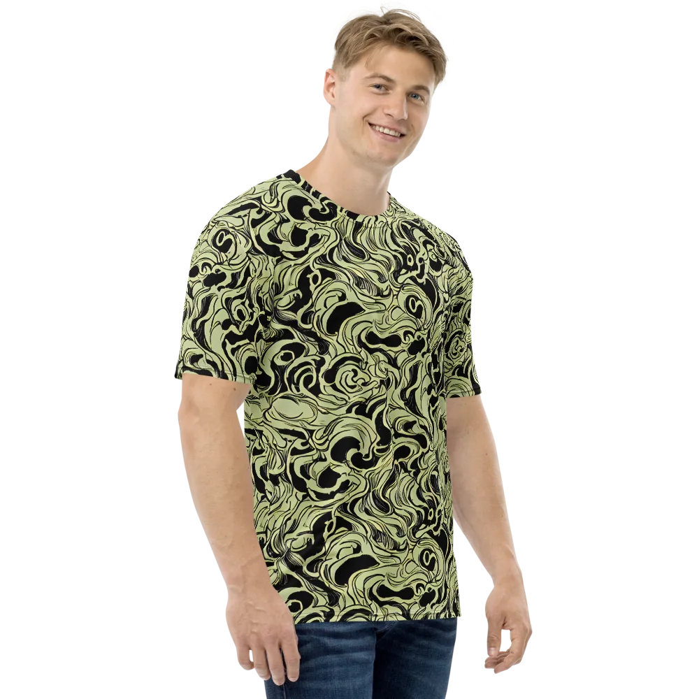 Obsidian Organics on Men's Crew Neck T-Shirt — Right