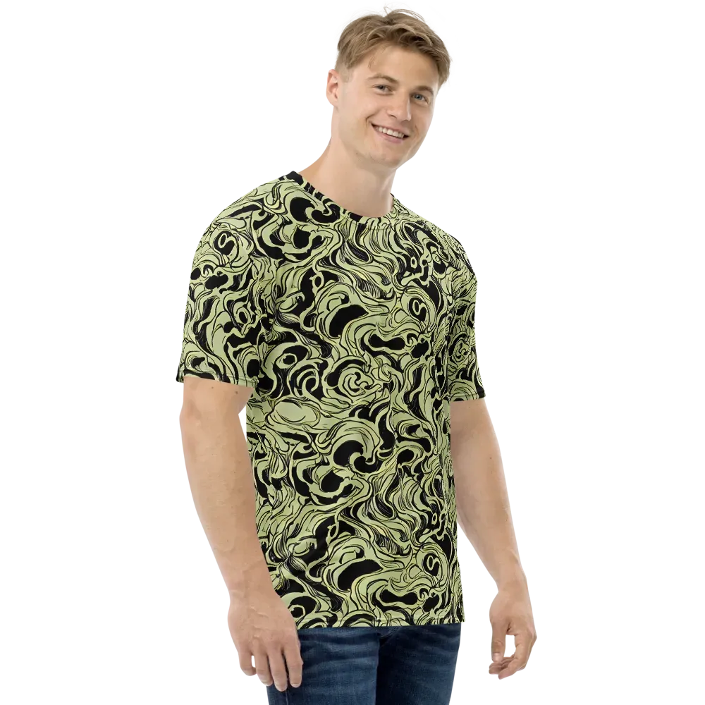 Obsidian Organics on Men's Crew Neck T-Shirt — Right