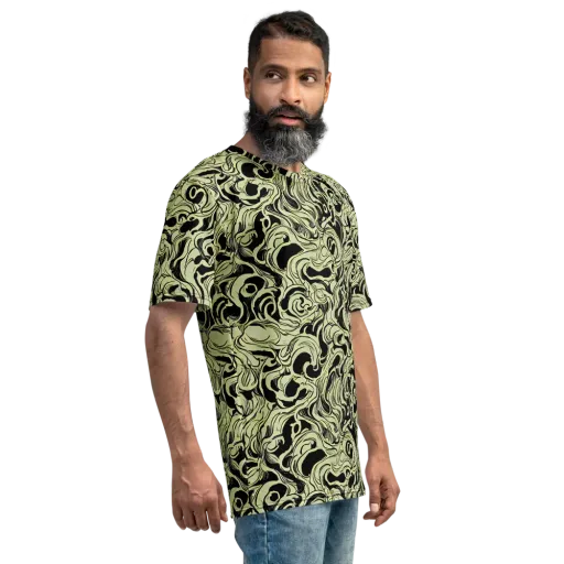 Obsidian Organics on a Men's Crew Neck T-Shirt