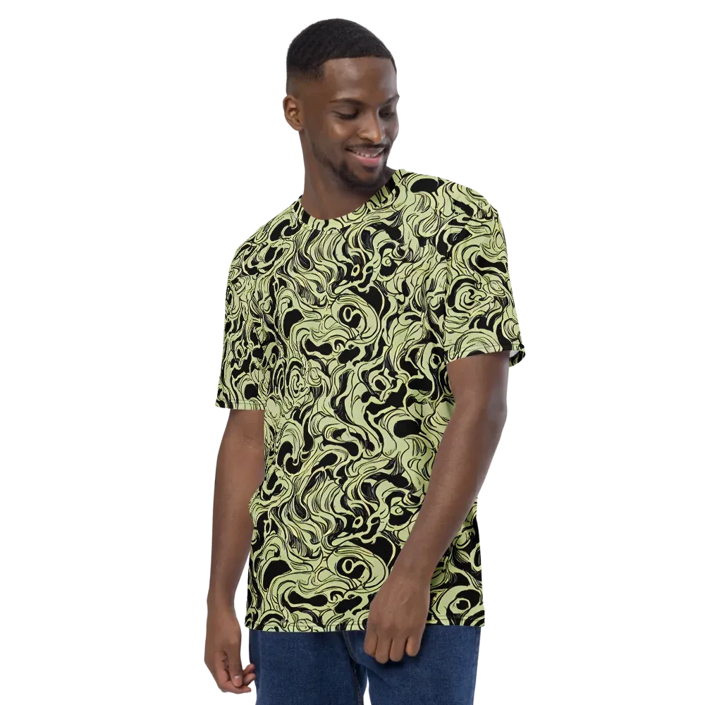 Obsidian Organics on Men's Crew Neck T-Shirt — Left