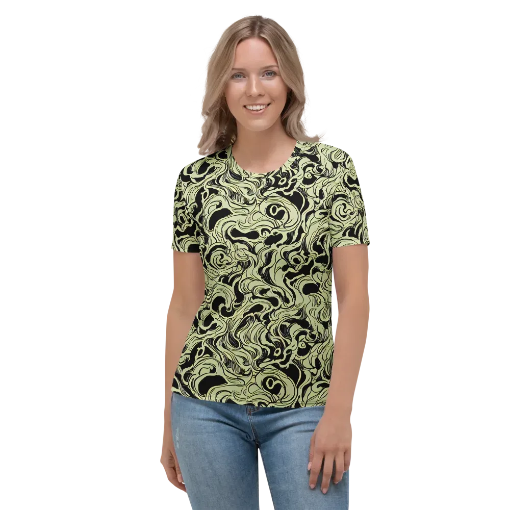 Obsidian Organics on Women's Crew Neck T-Shirt — Front