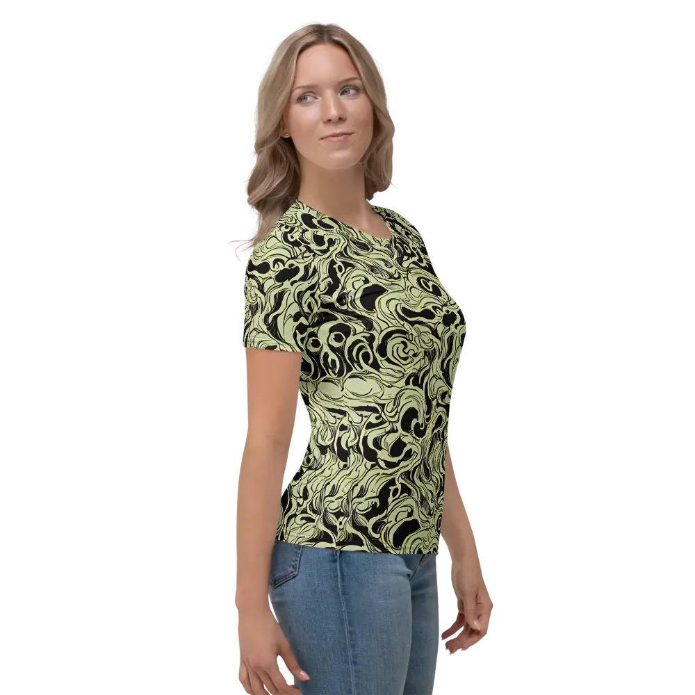 Obsidian Organics on Women's Crew Neck T-Shirt — Right