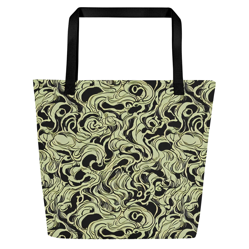 Obsidian Organics on Large Tote Bag W/ Pocket — Front