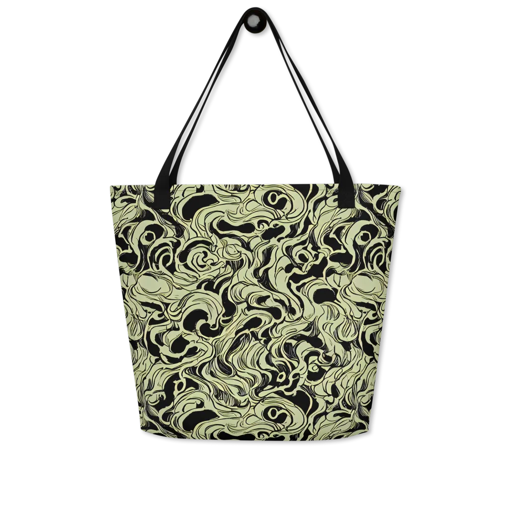 Obsidian Organics on Large Tote Bag W/ Pocket — Front