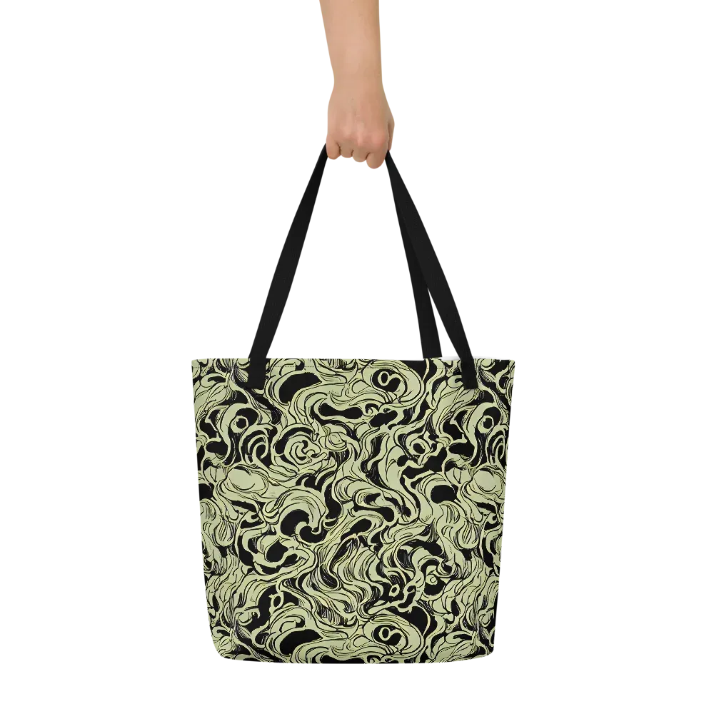 Obsidian Organics on Large Tote Bag W/ Pocket — Front
