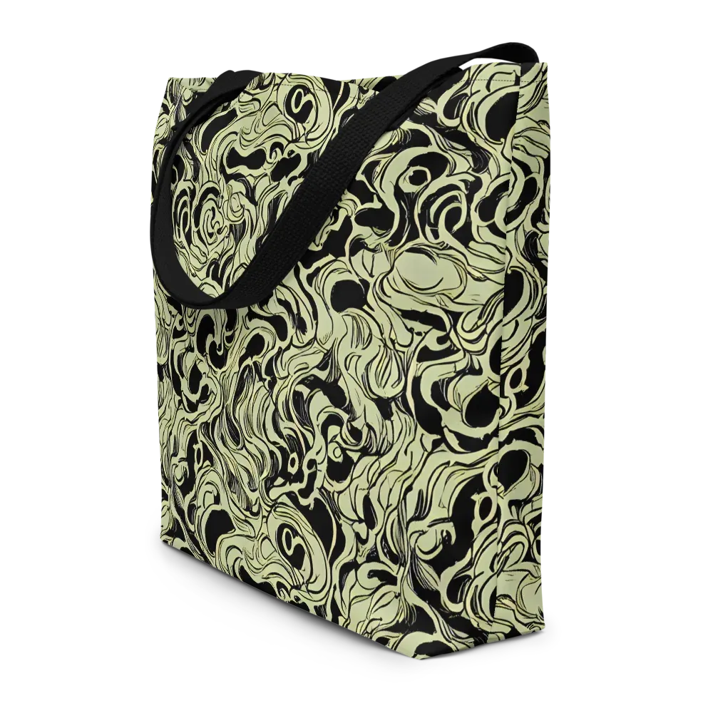 Obsidian Organics on Large Tote Bag W/ Pocket — Front
