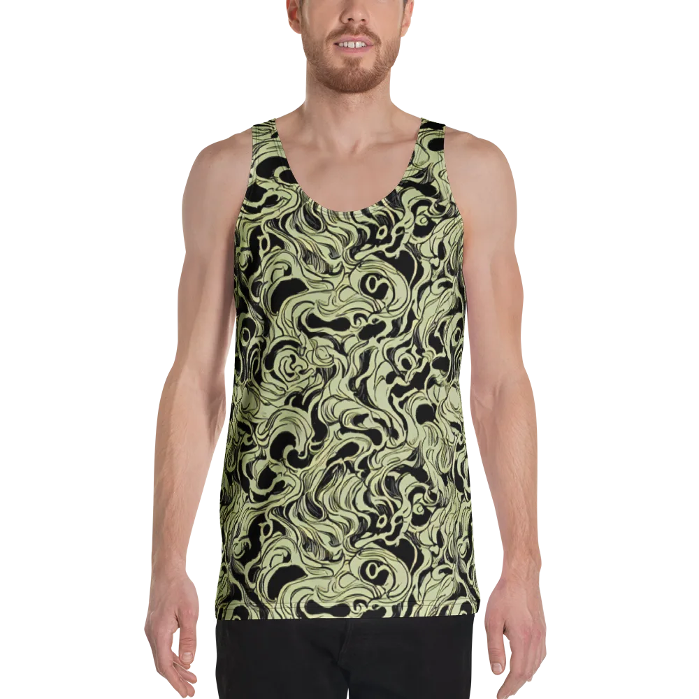 Obsidian Organics on Men's Tank Top — Front