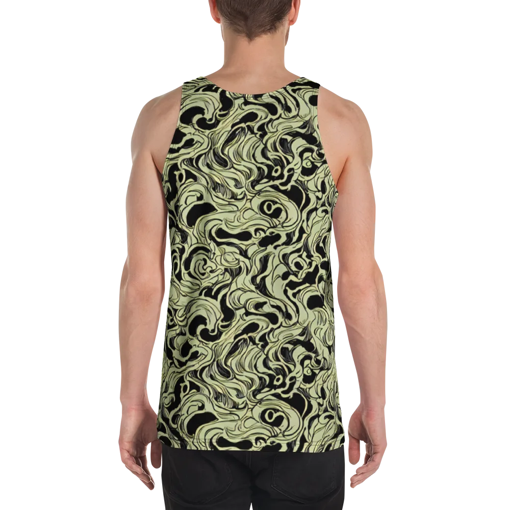 Obsidian Organics on Men's Tank Top — Back