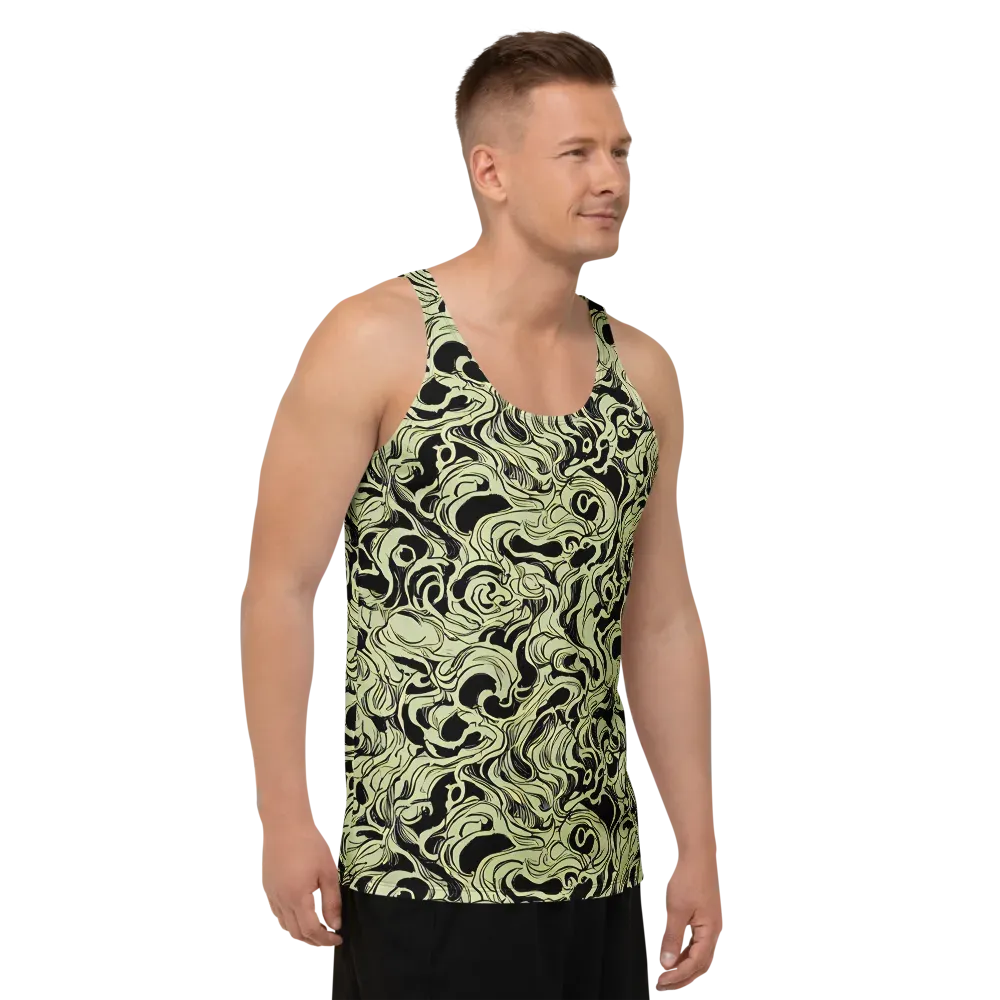Obsidian Organics on Men's Tank Top — Right Front