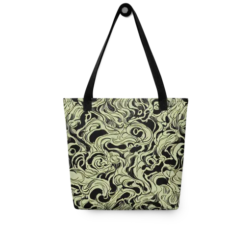 Obsidian Organics on a Tote Bag