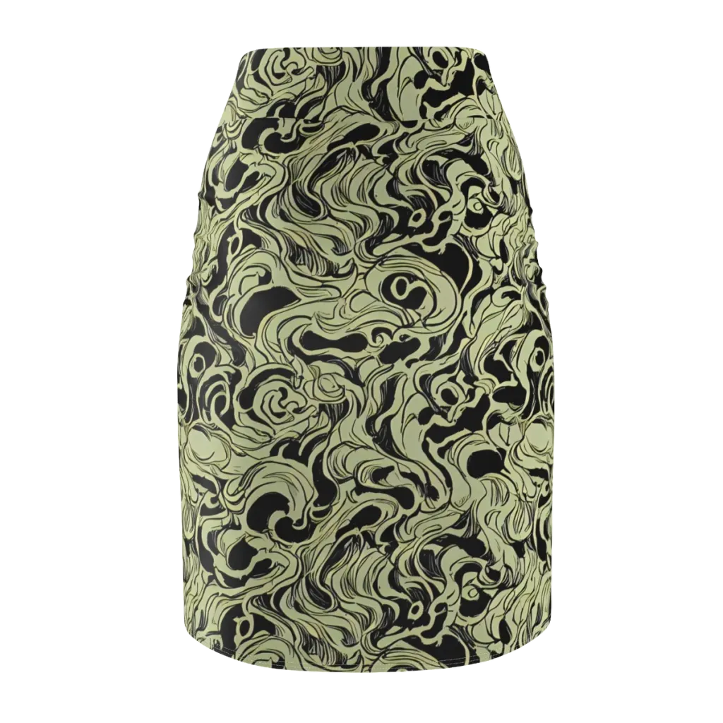 Obsidian Organics on Pencil Skirt — Back