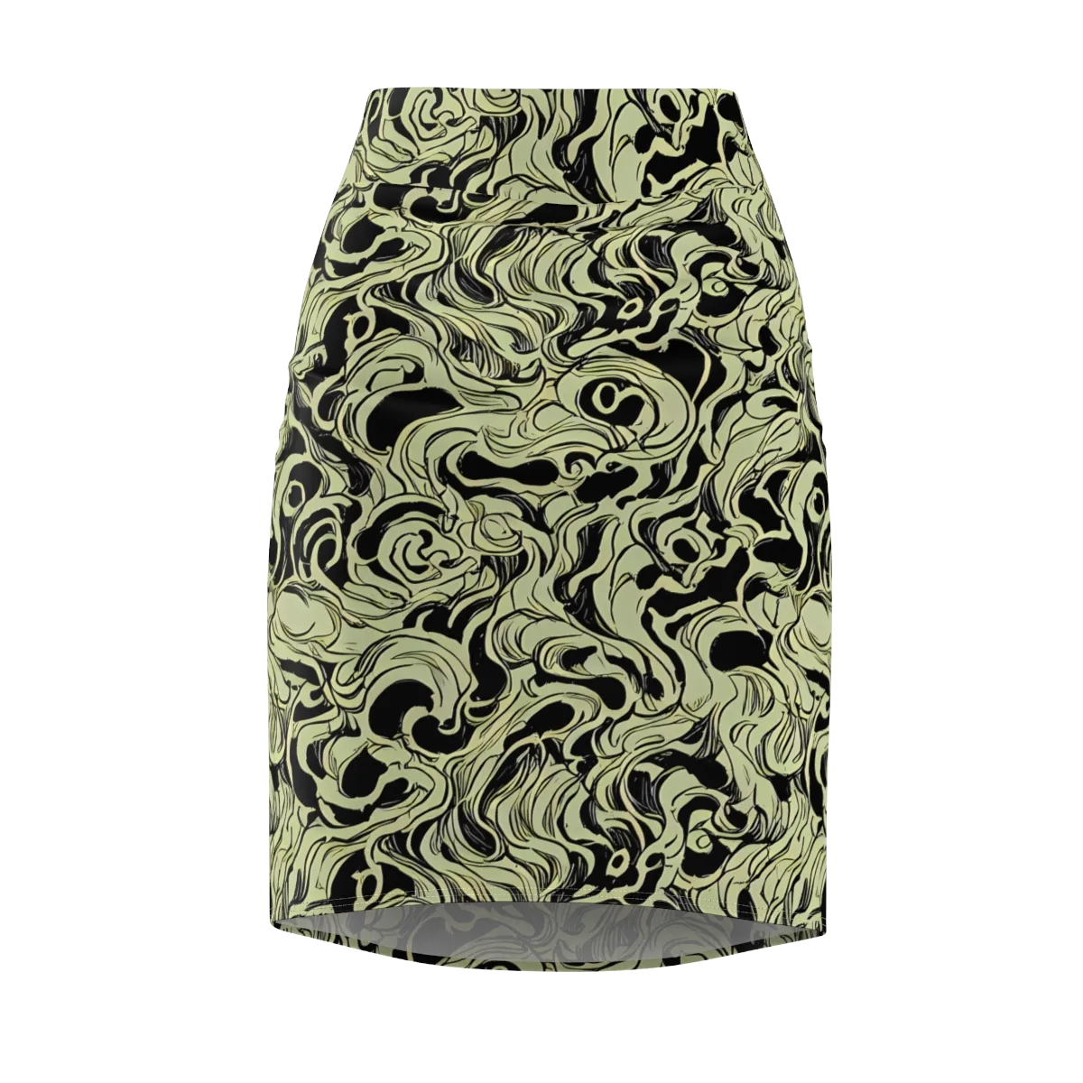 Obsidian Organics on Pencil Skirt — Front