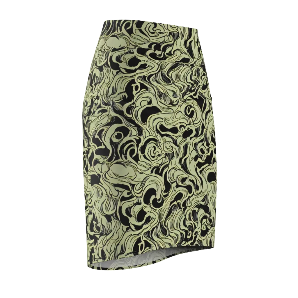 Obsidian Organics on Pencil Skirt — Front Side