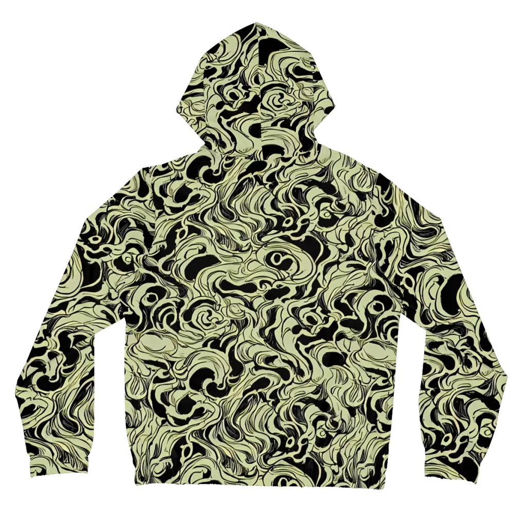 Obsidian Organics on Women's Full-Zip Hoodie — Back