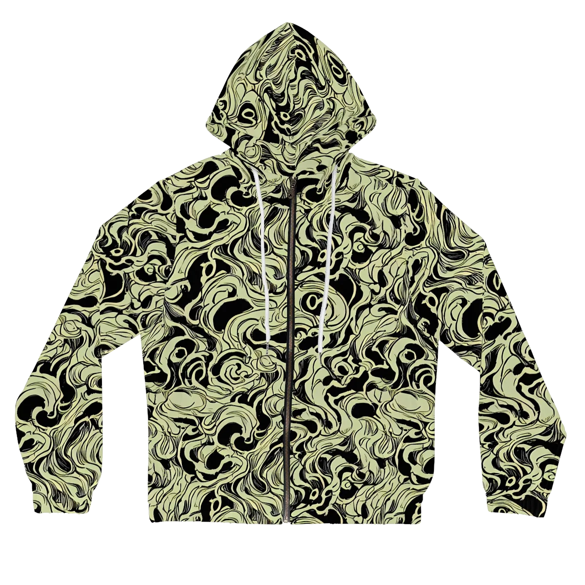 Obsidian Organics on Women's Full-Zip Hoodie — Front