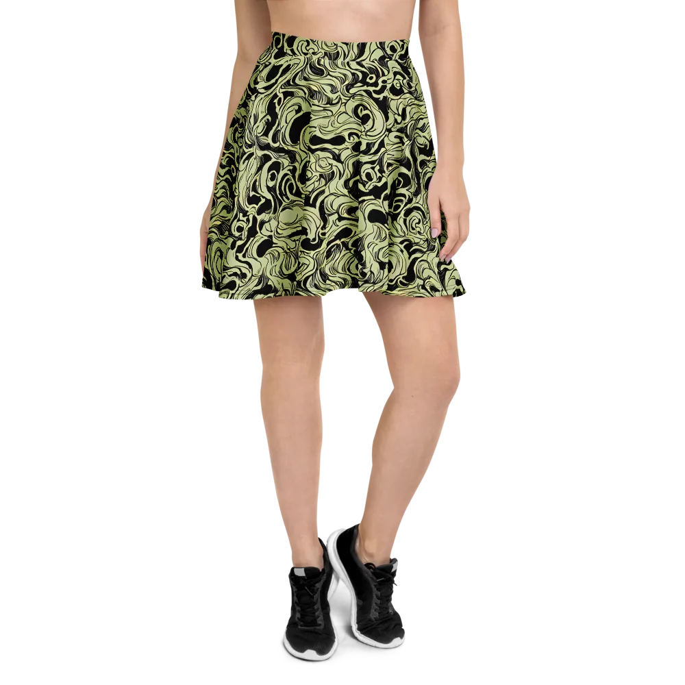 Obsidian Organics on Skater Skirt — Front
