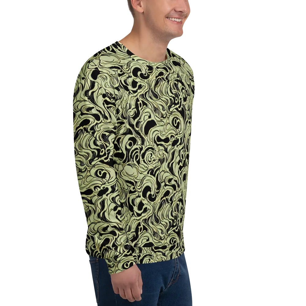 Obsidian Organics on Sweatshirt — Right Front