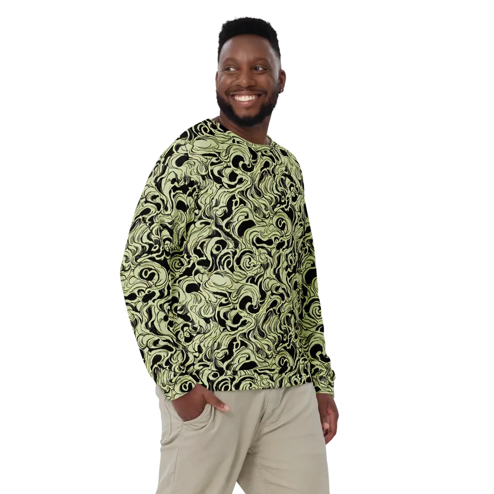 Obsidian Organics on Sweatshirt — Front