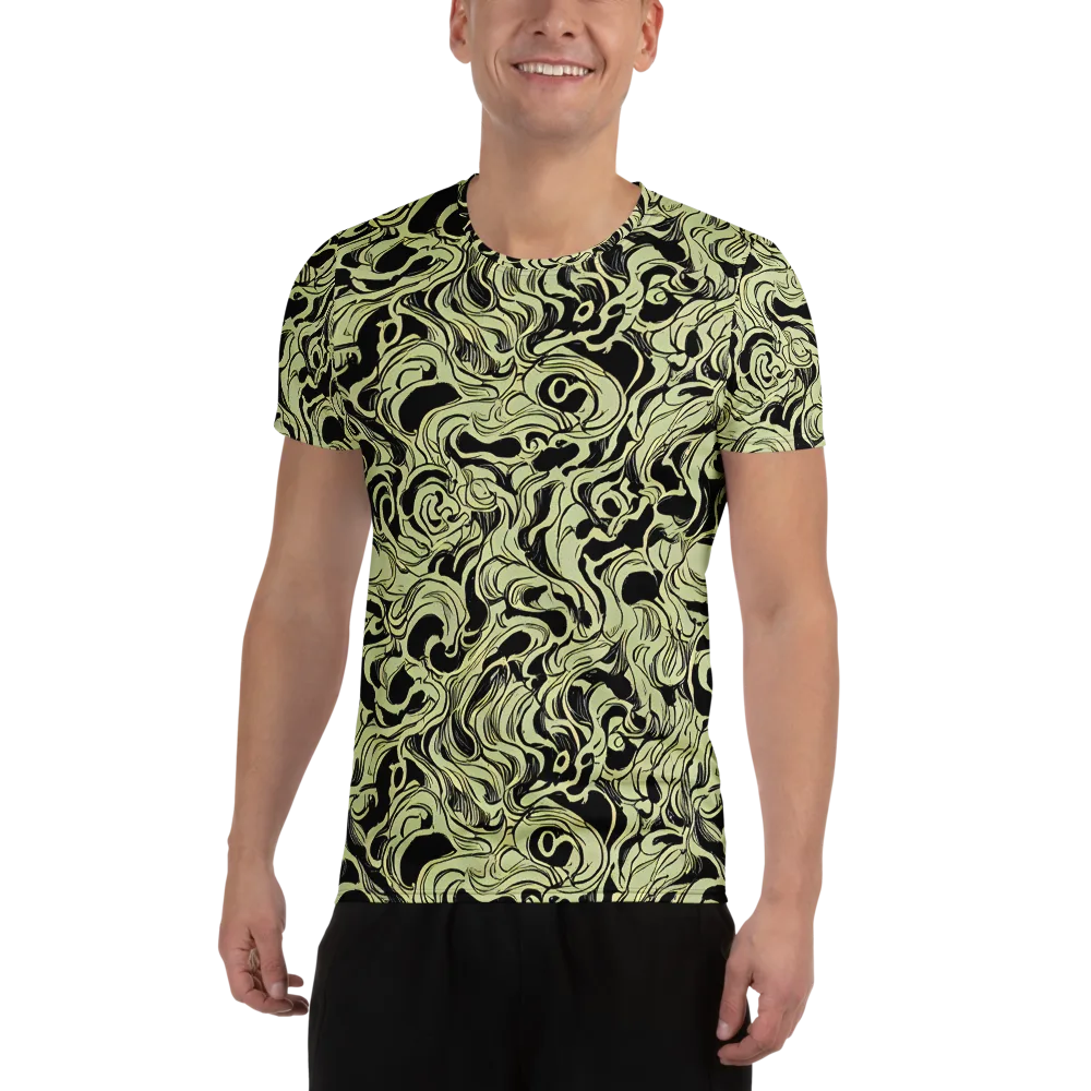 Obsidian Organics on Men's Athletic T-Shirt — Front