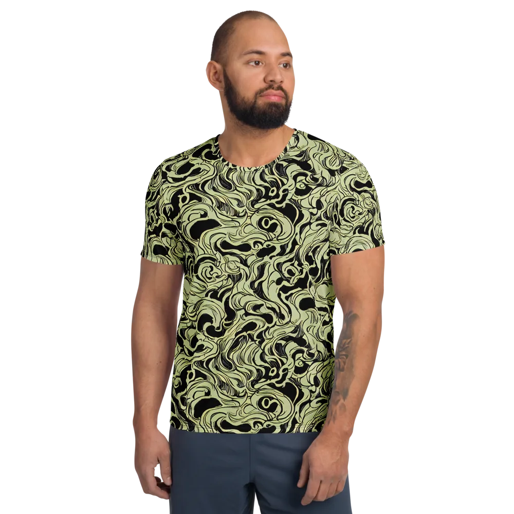 Obsidian Organics on Men's Athletic T-Shirt — Front