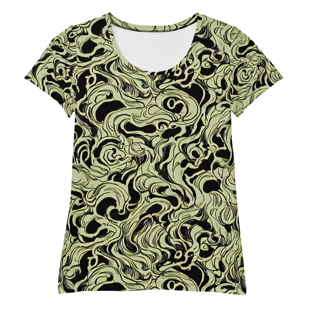 Obsidian Organics on Women's Athletic T-Shirt — Front