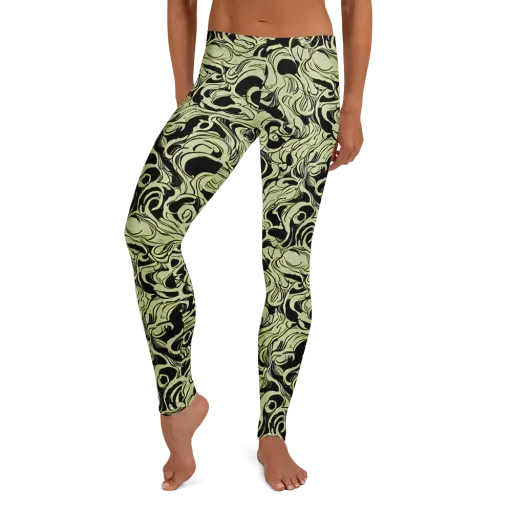 Obsidian Organics on a Leggings