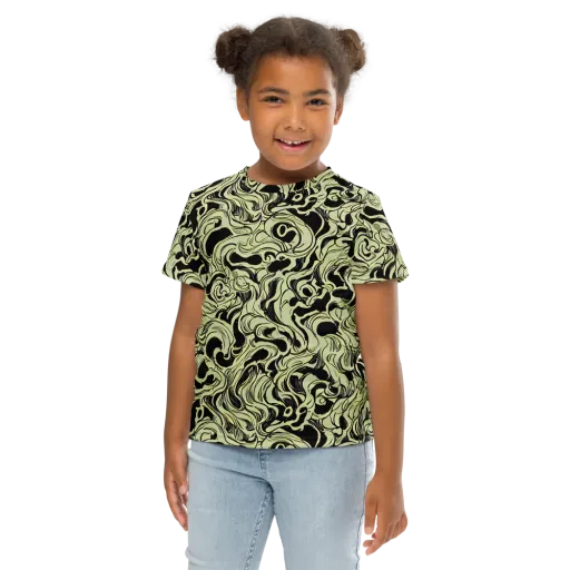Obsidian Organics on a Kids Crew Neck T-Shirt
