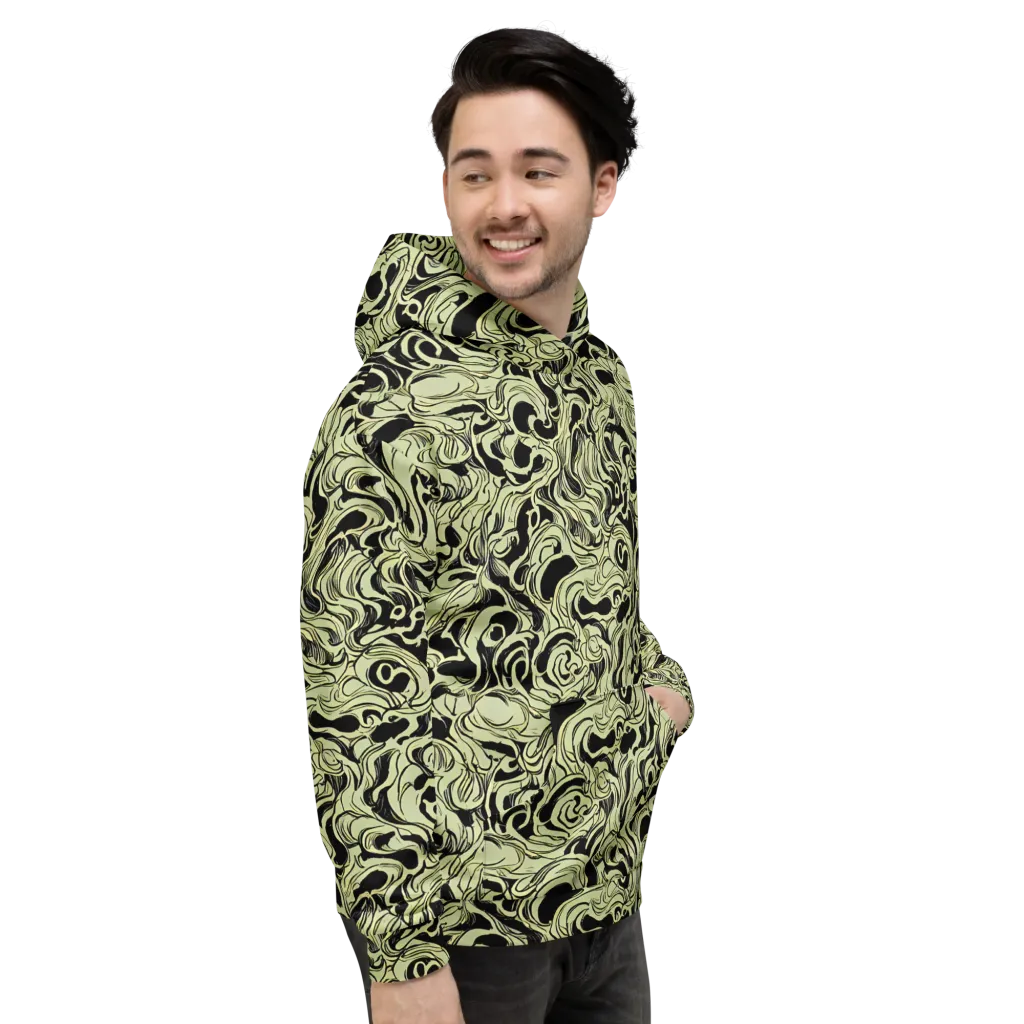 Obsidian Organics on Hoodie — Right