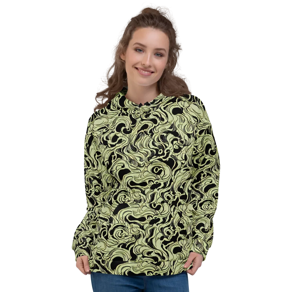 Obsidian Organics on Hoodie — Front