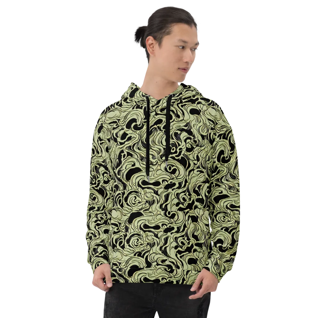 Obsidian Organics on Hoodie — Front