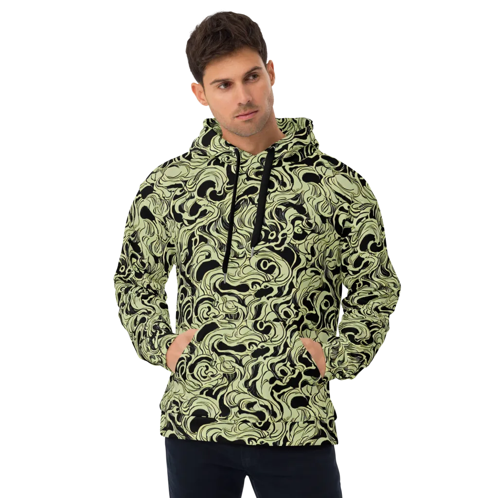 Obsidian Organics on Hoodie — Front