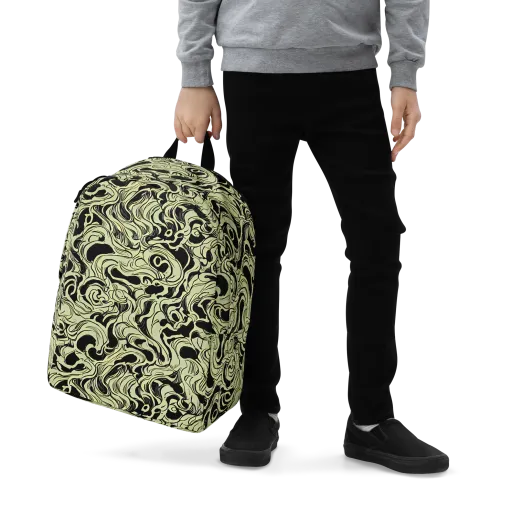 Obsidian Organics on a Minimalist Backpack